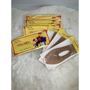 Vintage New Super Stretch Annabel 120 (7) pr panty Hose Foot Cover 100% Nylon It
